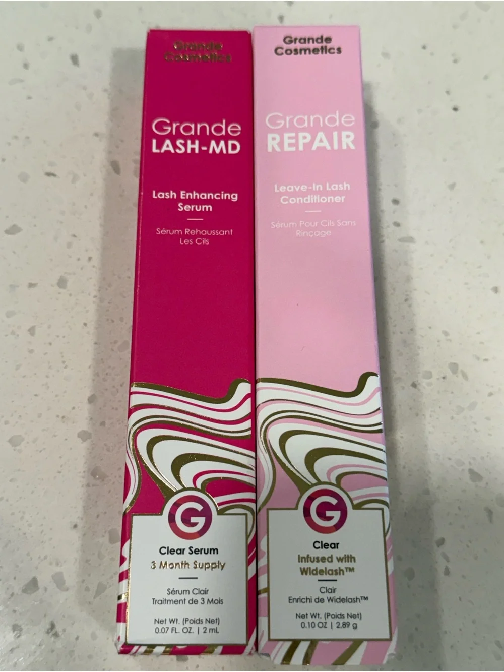 Grande lash enhancing serum .07oz with Grande leave in lash conditioner .10oz